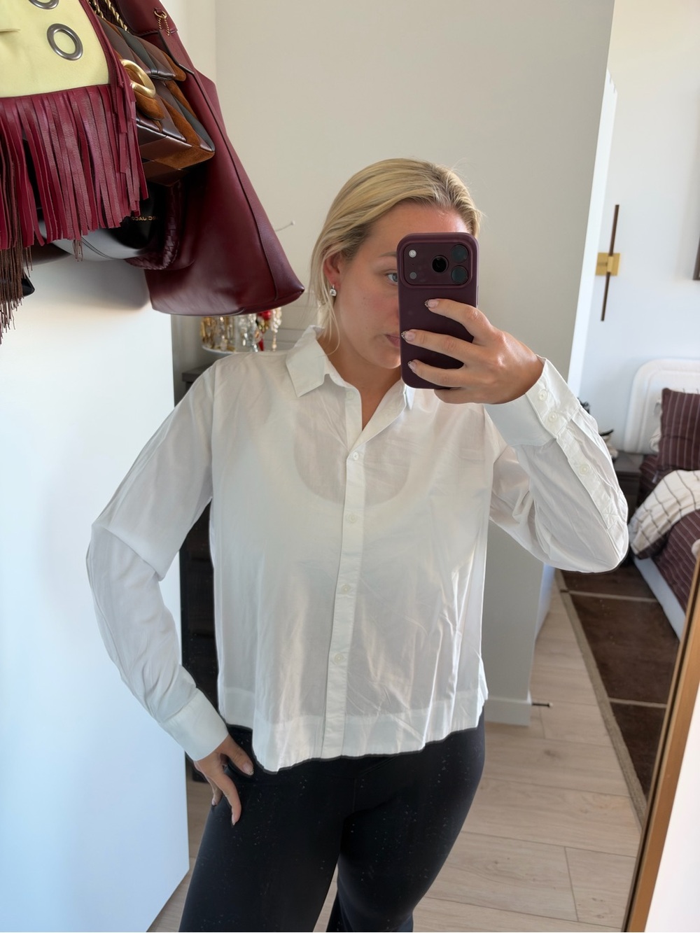 Loft Classic White Button-Down Shirt - Women